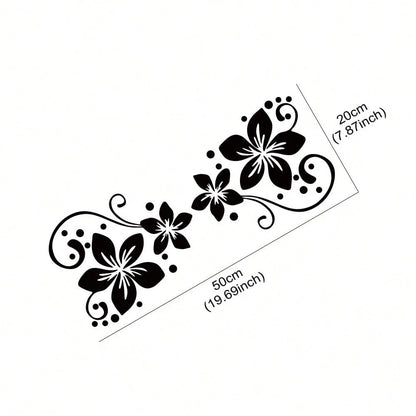 Colorful Creative Flower Vinyl Stickers Car High Stickiness Waterproof Door Window Decor Decals Auto Exterior Decor Accessories