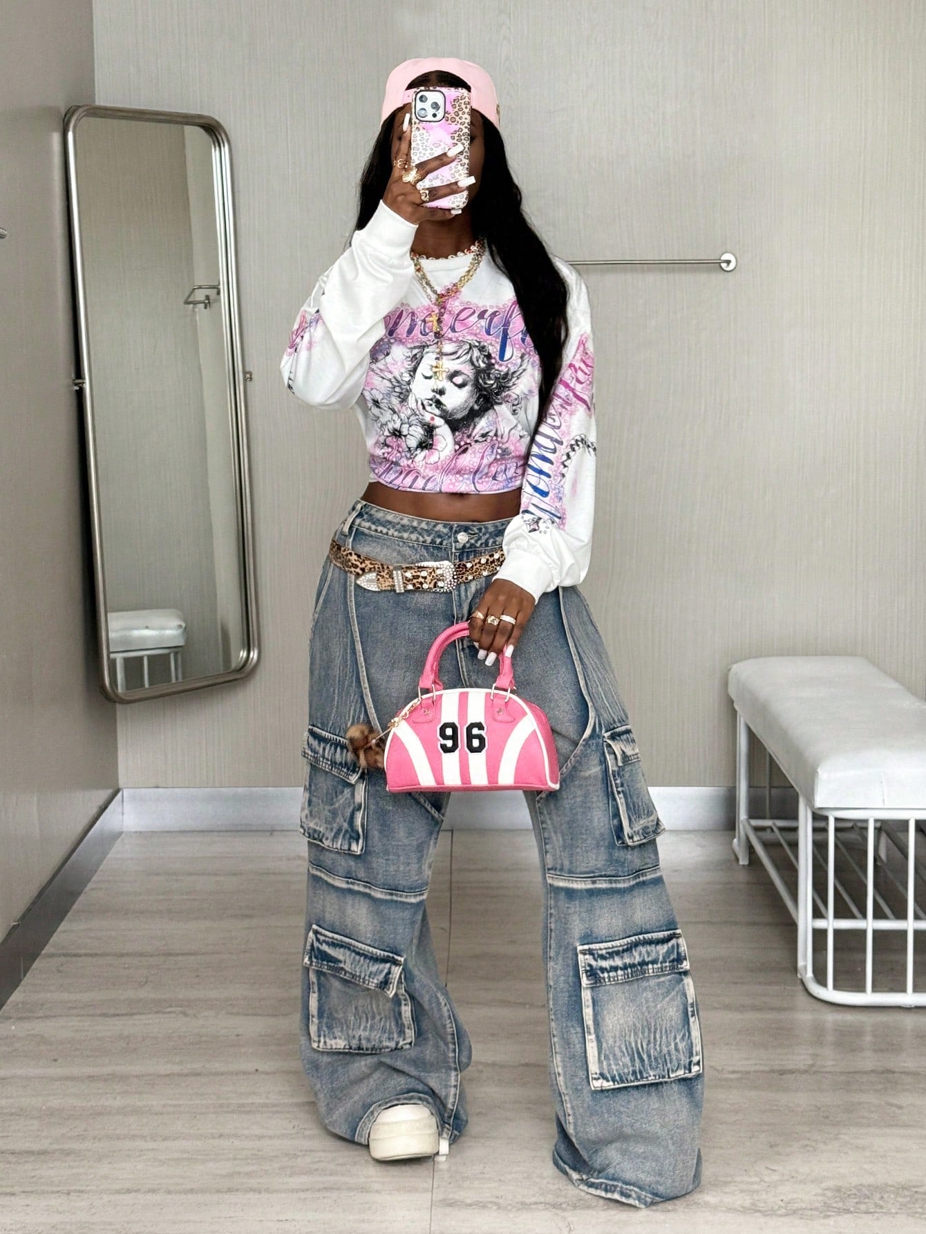 Coolane Autumn Streetwear Casual Going Out Hip-Hop Graphics Oversized White Long Sleeve T-Shirt