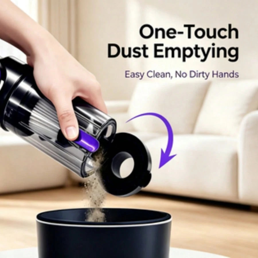 Cordless Handheld Vacuum Cleaner For Home Use, Featuring Powerful 15kPa Suction, Multiple Attachments, A High-Capacity 2000mAh Battery, And A Tangle-Free Cordless Design-An Ideal Tool For Cleaning You