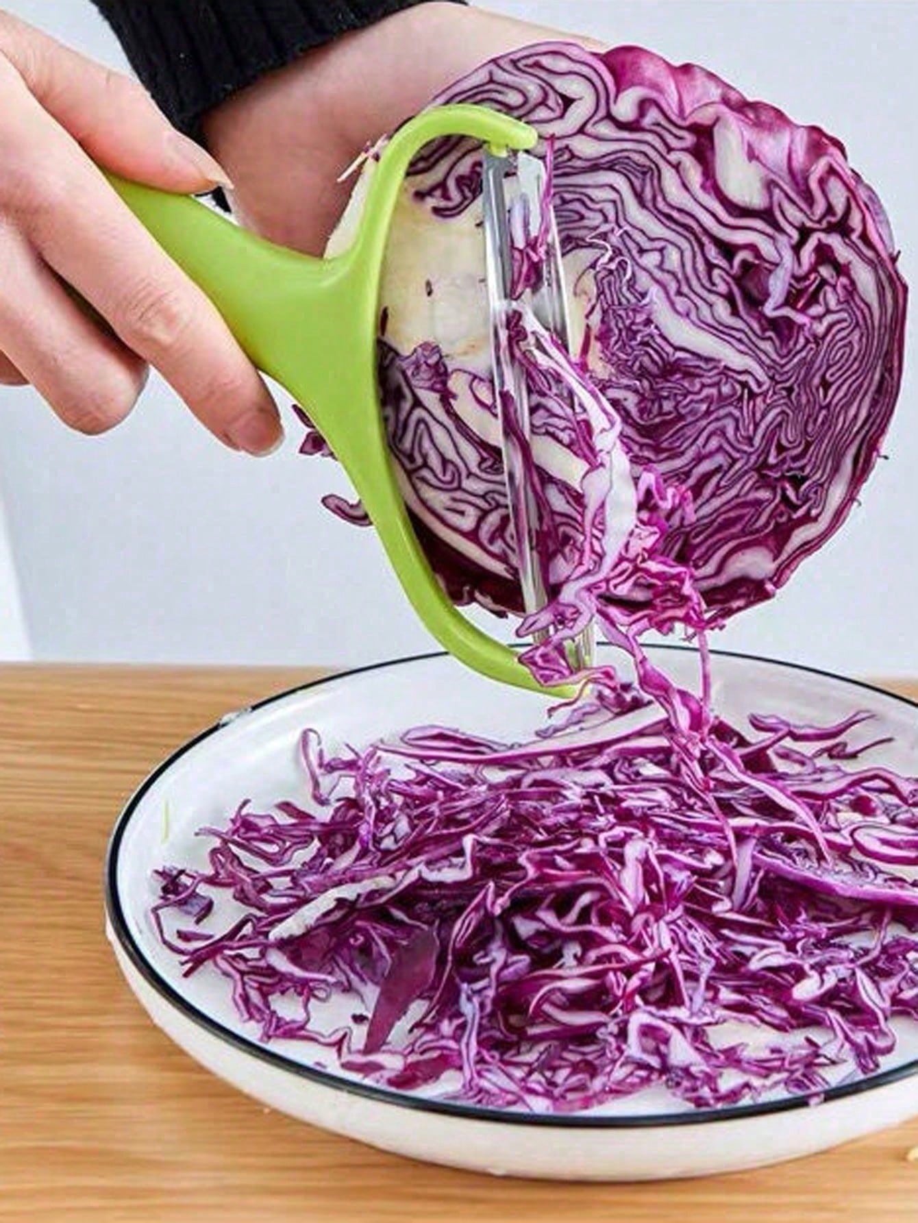 Countertop Vegetable Grater Split Blade Assembly For Easy Cleanup, Lightweight Solid Frame Structure For Long Term Use. Aligns Food Shredding Tool, Kitchen Prep Tool For Household Cooking Area Layout