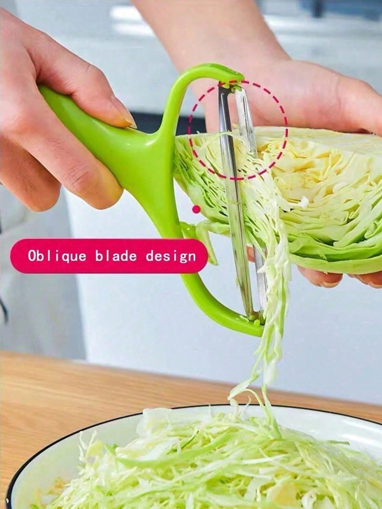 Countertop Vegetable Grater Split Blade Assembly For Easy Cleanup, Lightweight Solid Frame Structure For Long Term Use. Aligns Food Shredding Tool, Kitchen Prep Tool For Household Cooking Area Layout