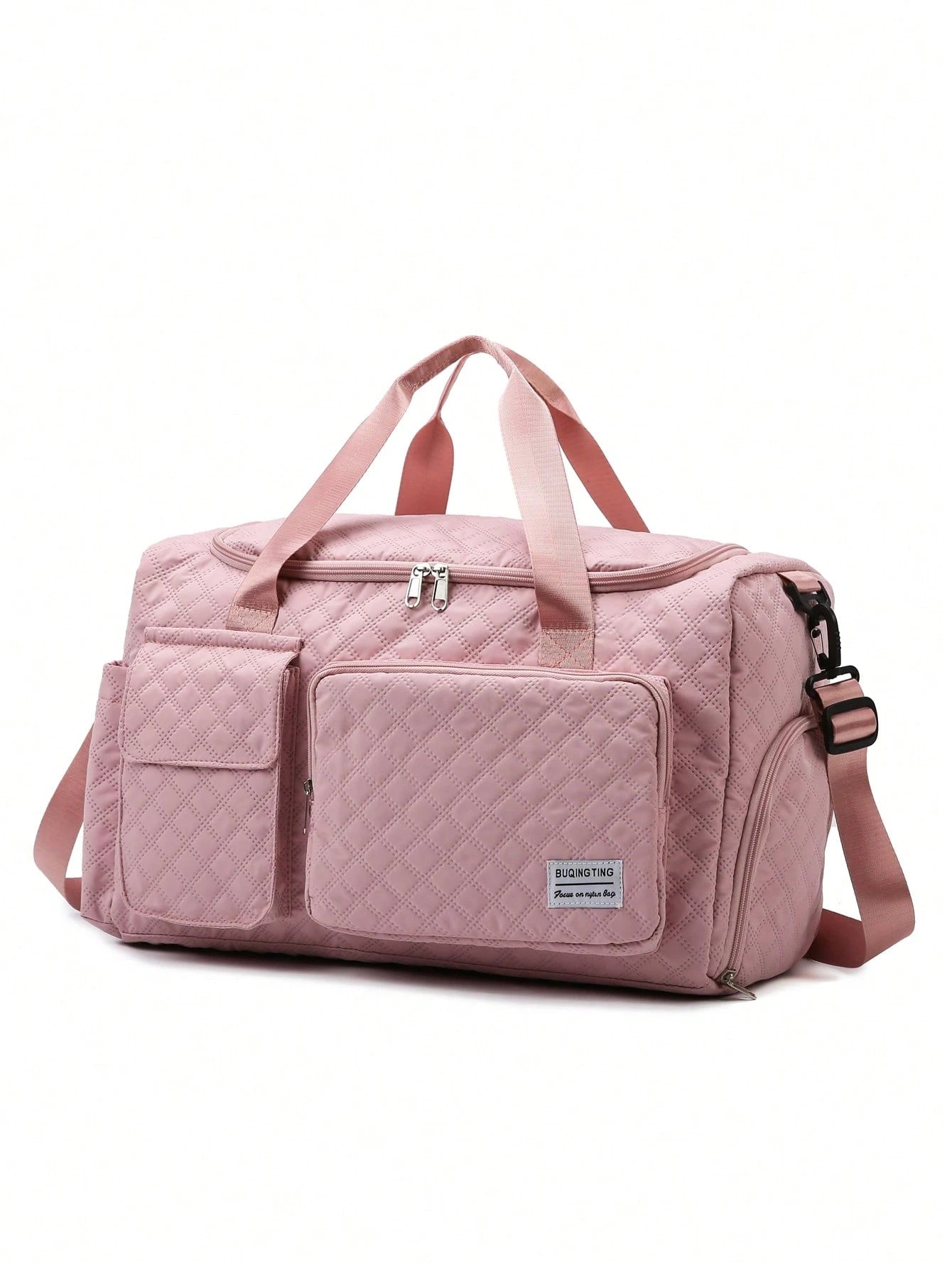 Cow, Leopard, Zebra Print, Duffle Bag, Travel Bag, Luggage Bag, Large Capacity, Dry And Wet Separation, For Business, For Hospital, Nylon Pink Traveling Bag Travelling Organizer Outfit Airport Travel