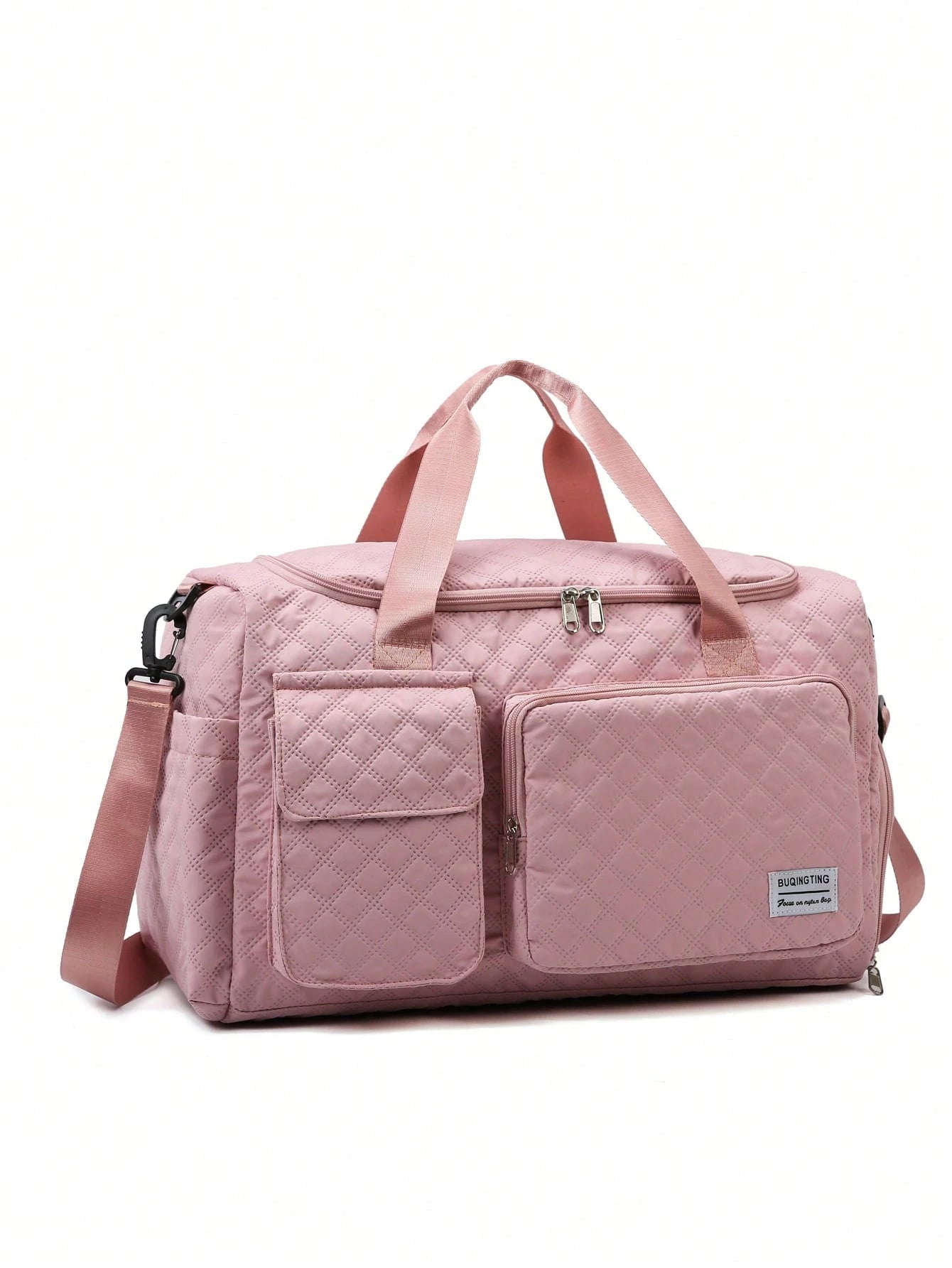 Cow, Leopard, Zebra Print, Duffle Bag, Travel Bag, Luggage Bag, Large Capacity, Dry And Wet Separation, For Business, For Hospital, Nylon Pink Traveling Bag Travelling Organizer Outfit Airport Travel