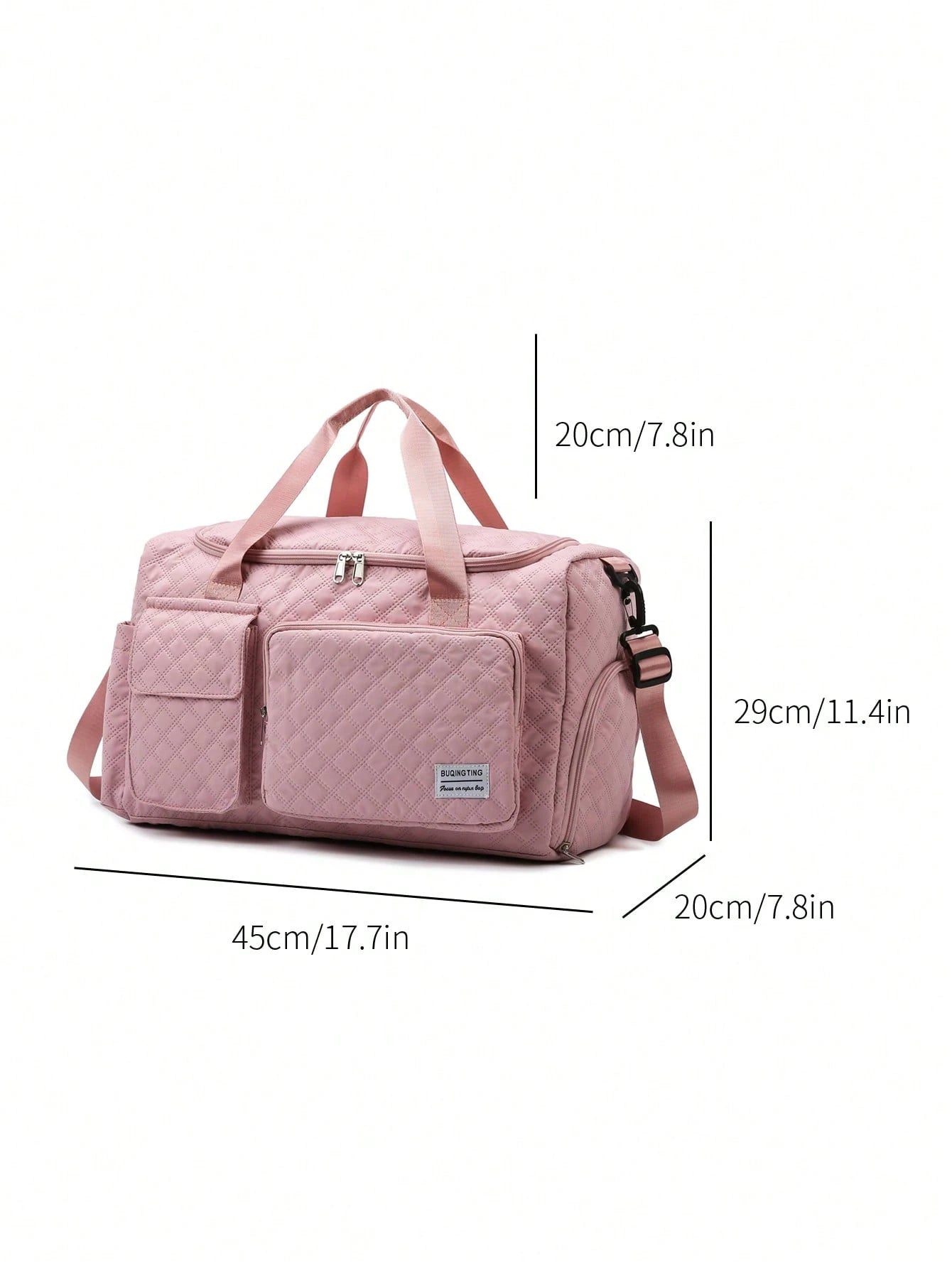 Cow, Leopard, Zebra Print, Duffle Bag, Travel Bag, Luggage Bag, Large Capacity, Dry And Wet Separation, For Business, For Hospital, Nylon Pink Traveling Bag Travelling Organizer Outfit Airport Travel