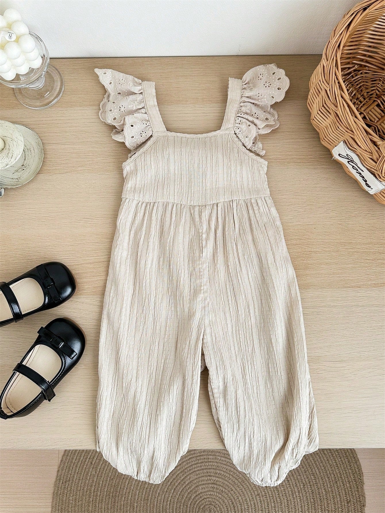 Cozy Pixies Baby Girl Casual Woven Jumpsuit Pants