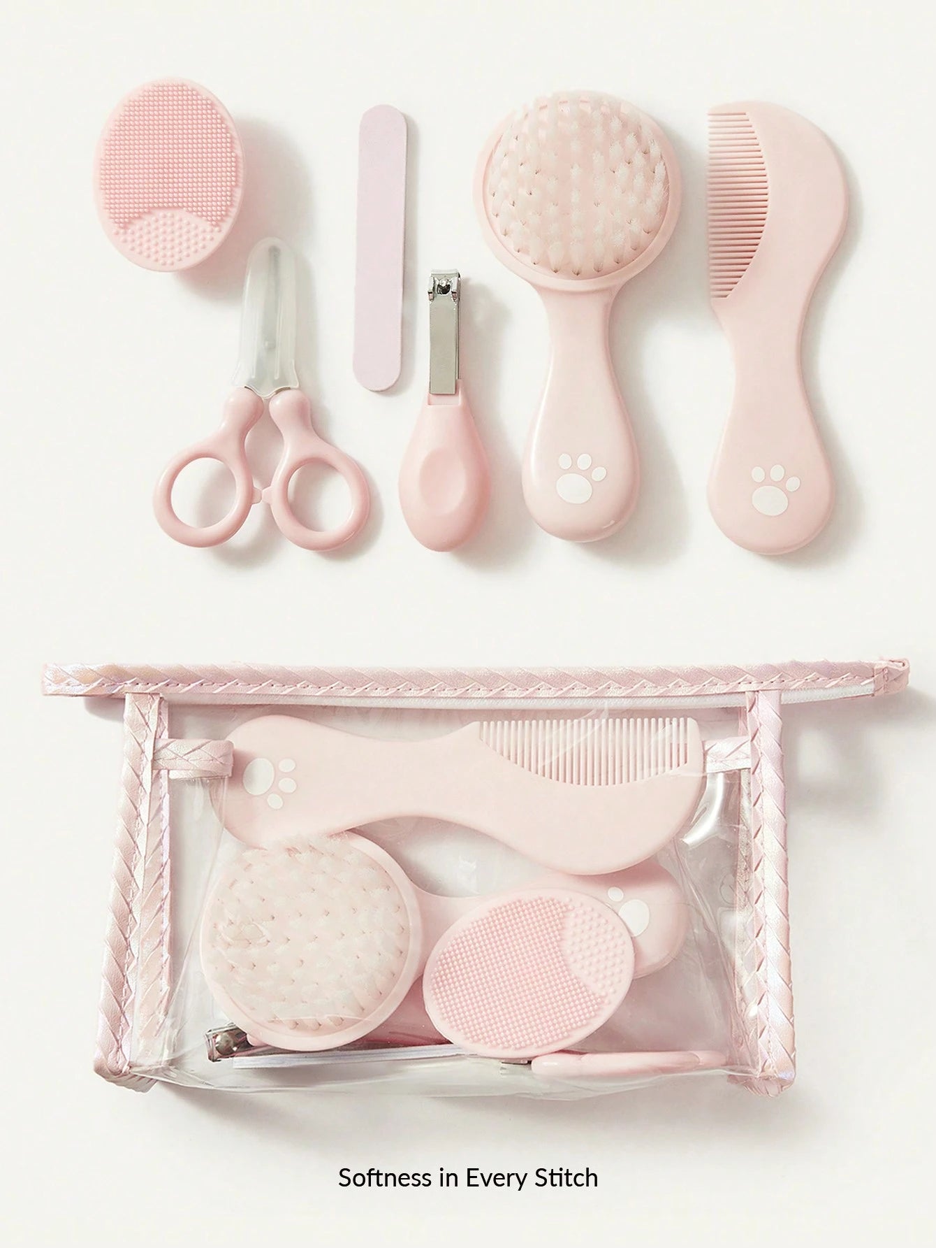 Cozy Pixies Pink Baby Nail Care 6 Pieces Set