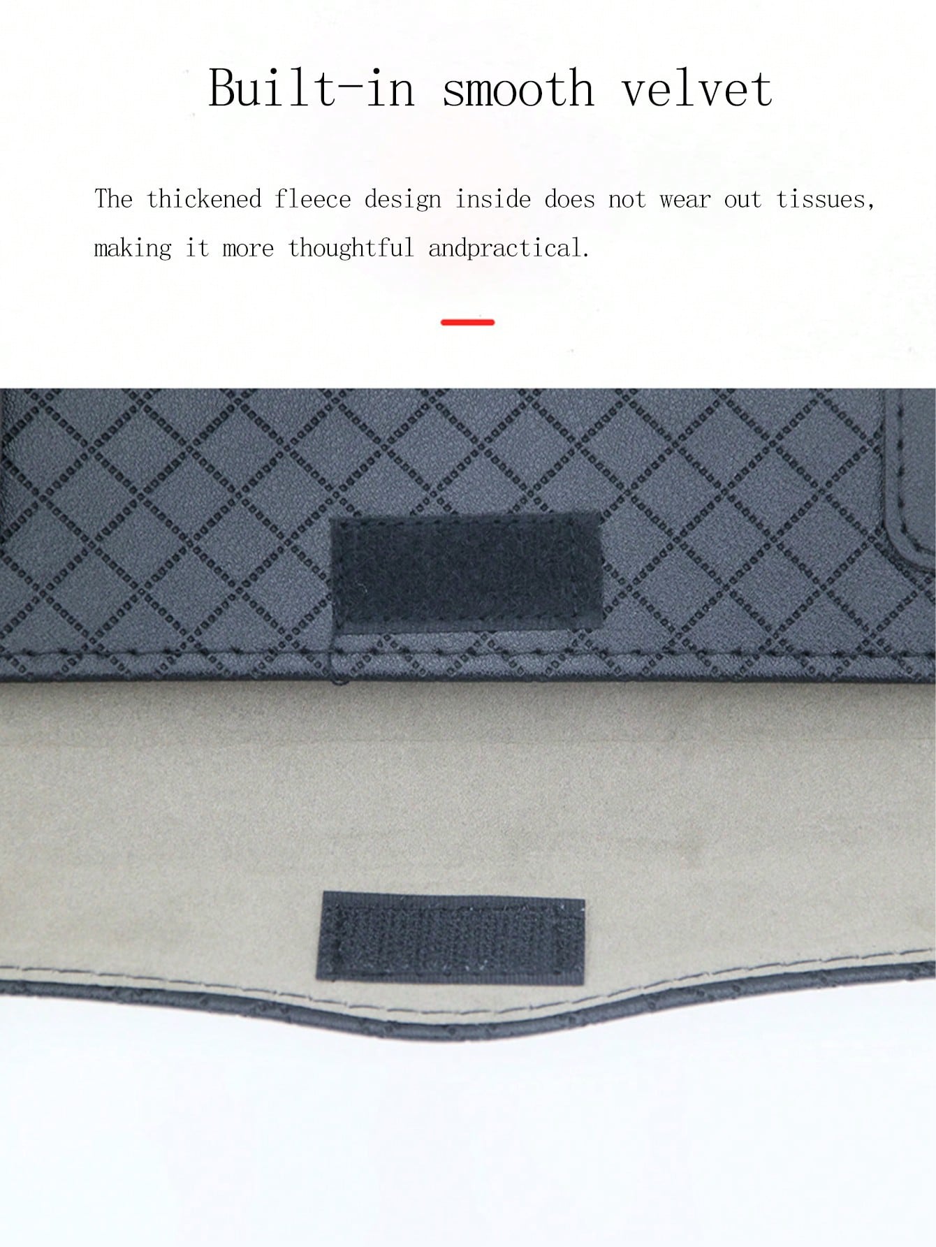Creative Diamond Pattern Leather Car Sunshade Tissue Box, Hanging Car Tissue Box, Seat Back Sunshade Tissue Storage Bag, Multi-Functional Universal Car Interior Decor Accessory