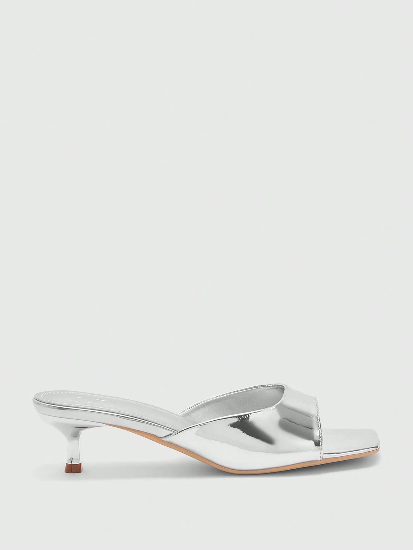 CUCCOO BIZCHIC Women's Square Toe Fashion Casual High Heel Slide Sandals For Christmas Spring Shoes Summer Shoes