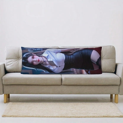 Customized Personalized Rectangular Pillowcase- Double-Sided Customization, Comfortable Fabric, Mixed Colors, Polyester Material, Suitable For Family, Lovers, Friends, Also Suitable For Father's Day