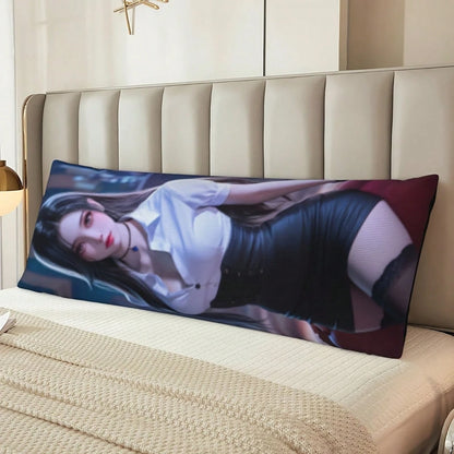 Customized Personalized Rectangular Pillowcase- Double-Sided Customization, Comfortable Fabric, Mixed Colors, Polyester Material, Suitable For Family, Lovers, Friends, Also Suitable For Father's Day