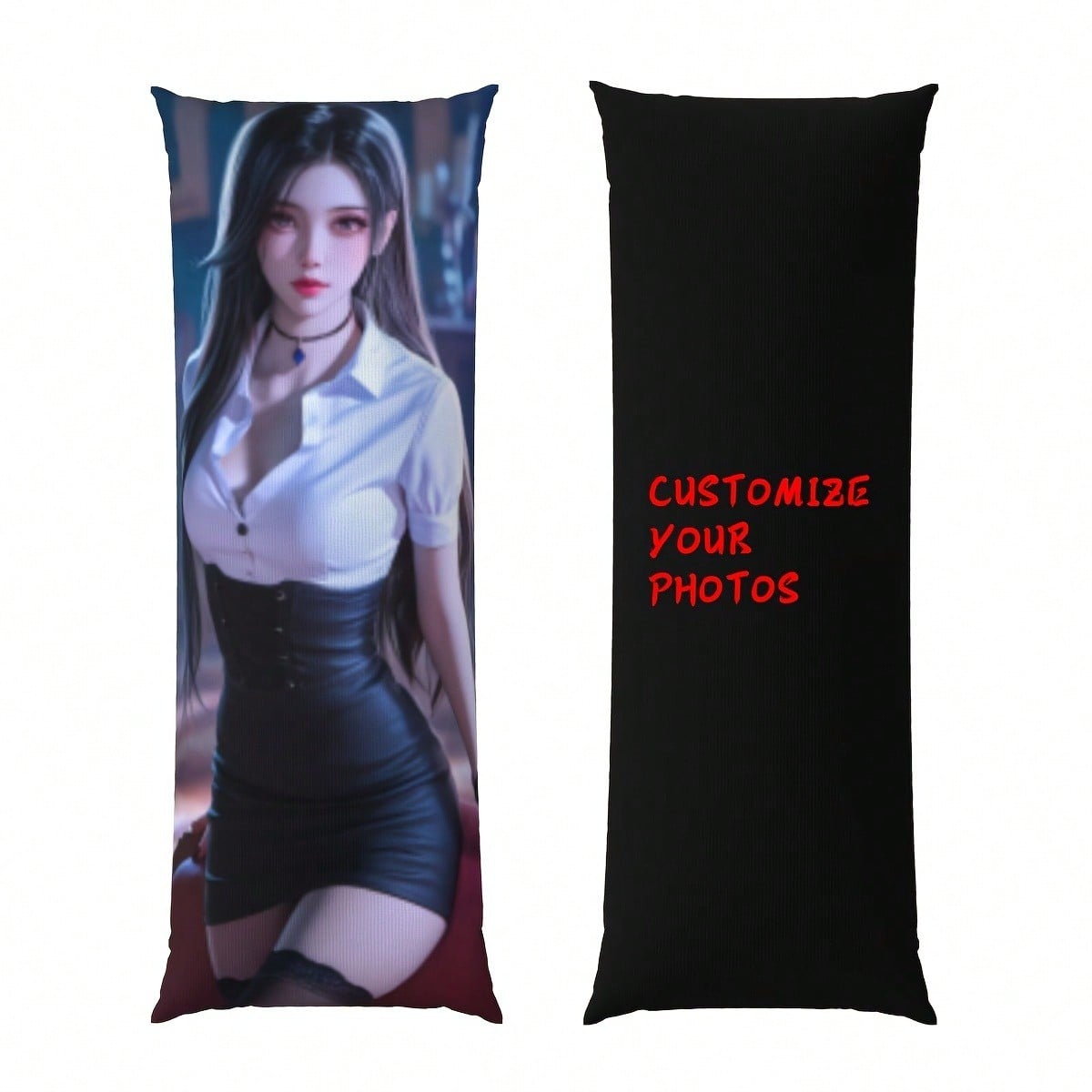 Customized Personalized Rectangular Pillowcase- Double-Sided Customization, Comfortable Fabric, Mixed Colors, Polyester Material, Suitable For Family, Lovers, Friends, Also Suitable For Father's Day