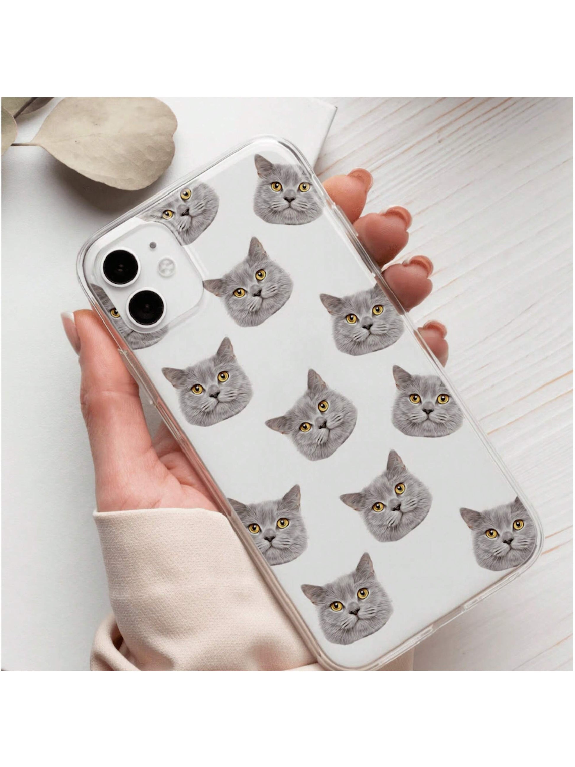 Customized Phone Case 3D Inflated Effect Compatible With 15 14 & More Cover Personalized Mother's Day Father's Day Gift For Her Him Boyfriend Girlfriend Family Friends Grandparents Floral Stylish Colo