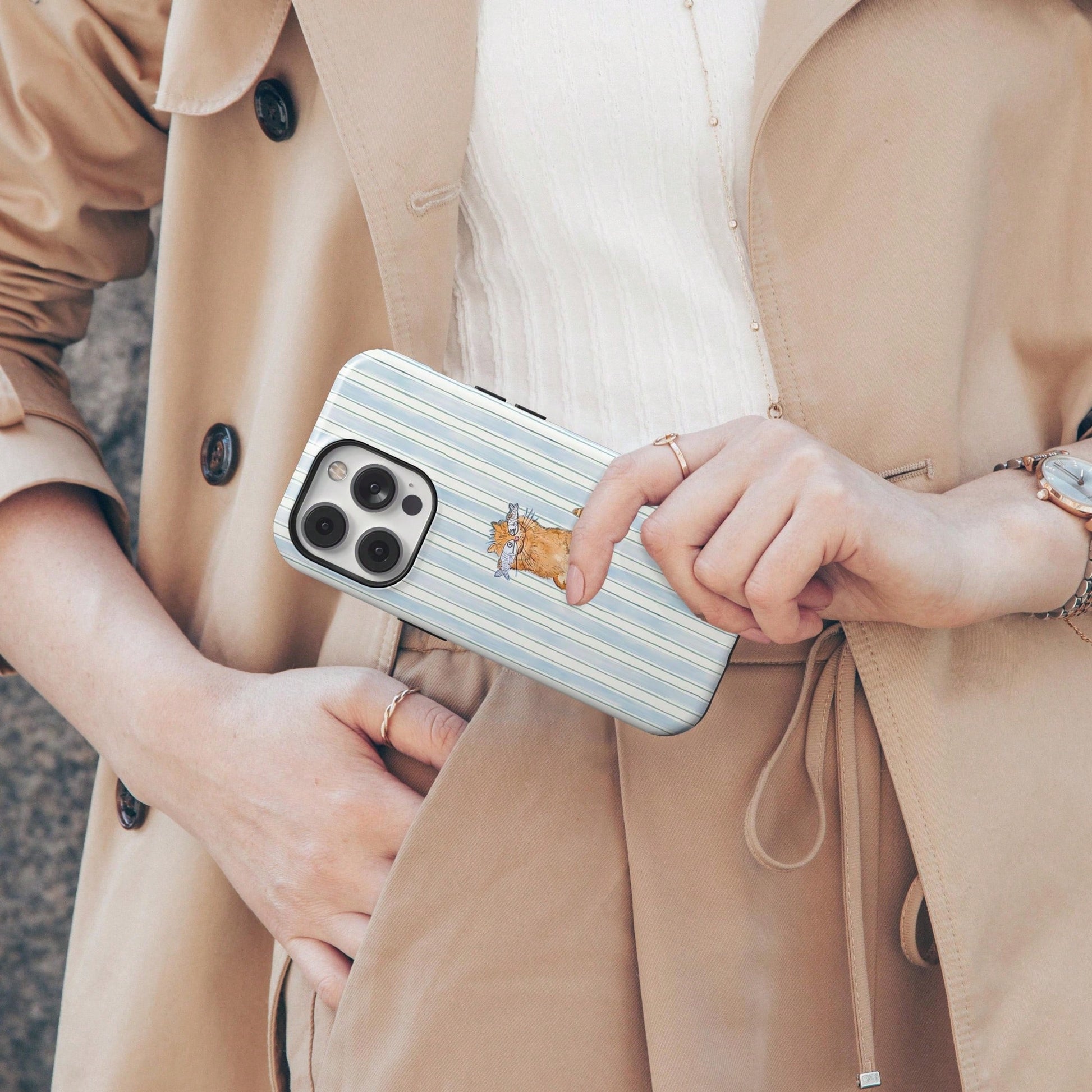 Cute Dachshund Yellow Striped Hot Dog Summer Style Cute Sausage Dog Beach Phone Case Compatible With IPhone 17 16 15 14 Pro Max Plus 13 12 11