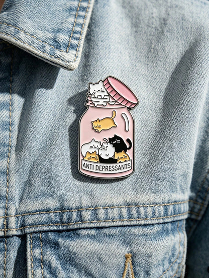 Cute Enamel Brooch Lapel Pin Badge Backpack Women's Brooch Clothing Gift Jewelry Fashion Accessory