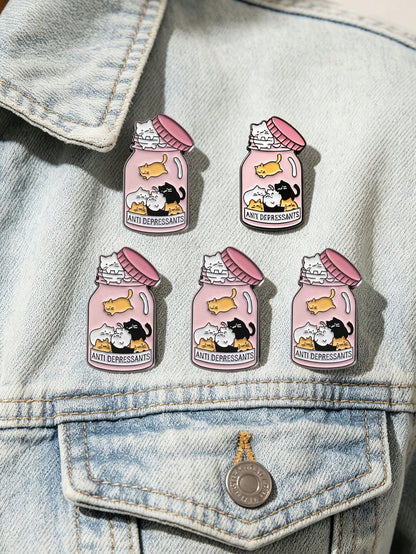 Cute Enamel Brooch Lapel Pin Badge Backpack Women's Brooch Clothing Gift Jewelry Fashion Accessory