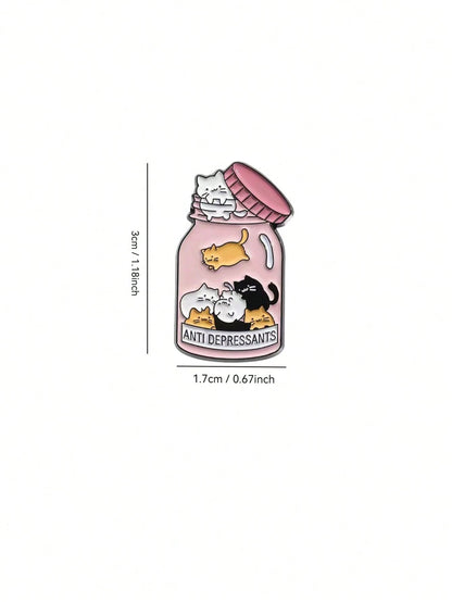 Cute Enamel Brooch Lapel Pin Badge Backpack Women's Brooch Clothing Gift Jewelry Fashion Accessory