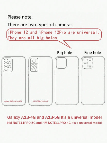 Cute Expression Elements Fashion Shockproof Thick Monkey Colorful Graphic Transparent Phone Case, Compatible With IPhone, Gift