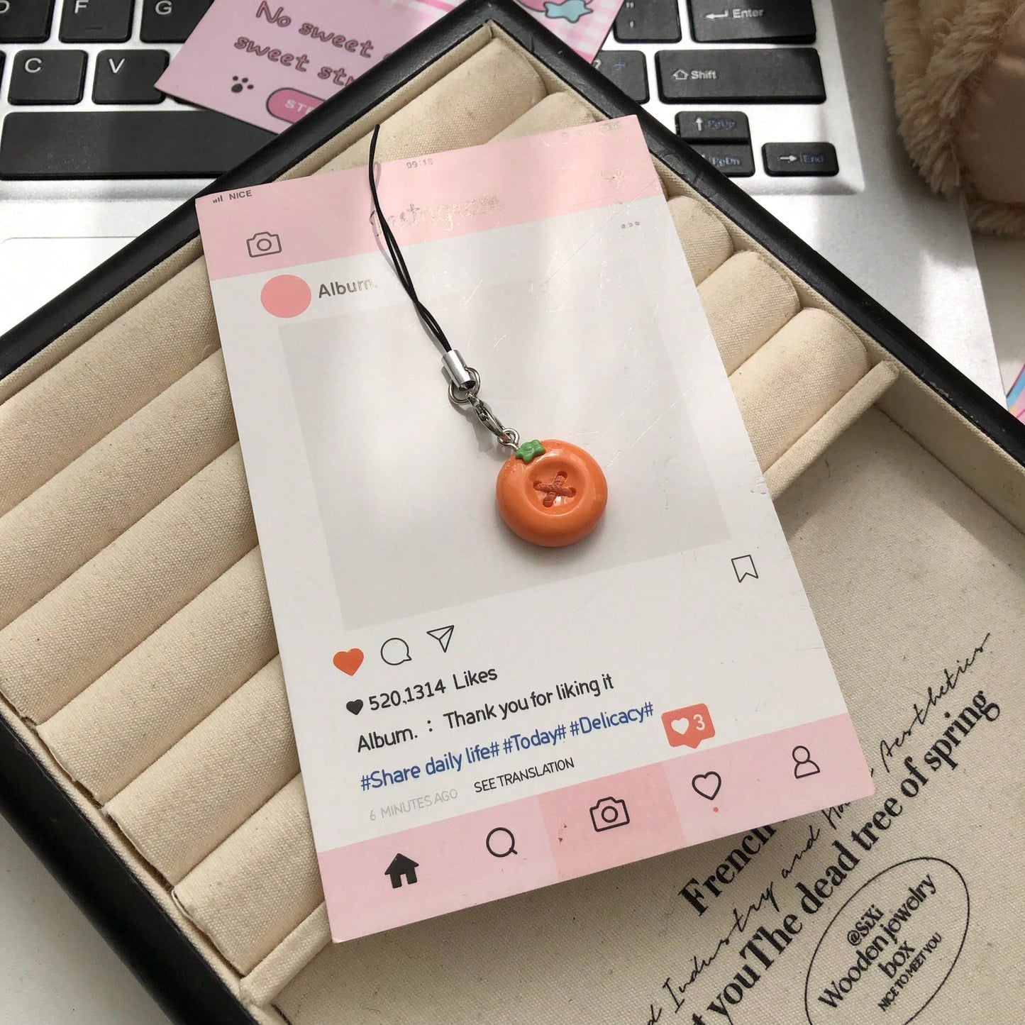 Cute Fruit Shaped Resin Pendant Phone Lanyard, Backpack Charm, Cute Fruit Shaped Phone Rope, Soft And Adorable Fruit Pendant For Girls, Gift For Best Friends And Couples, Suitable For Phone, Camera, B