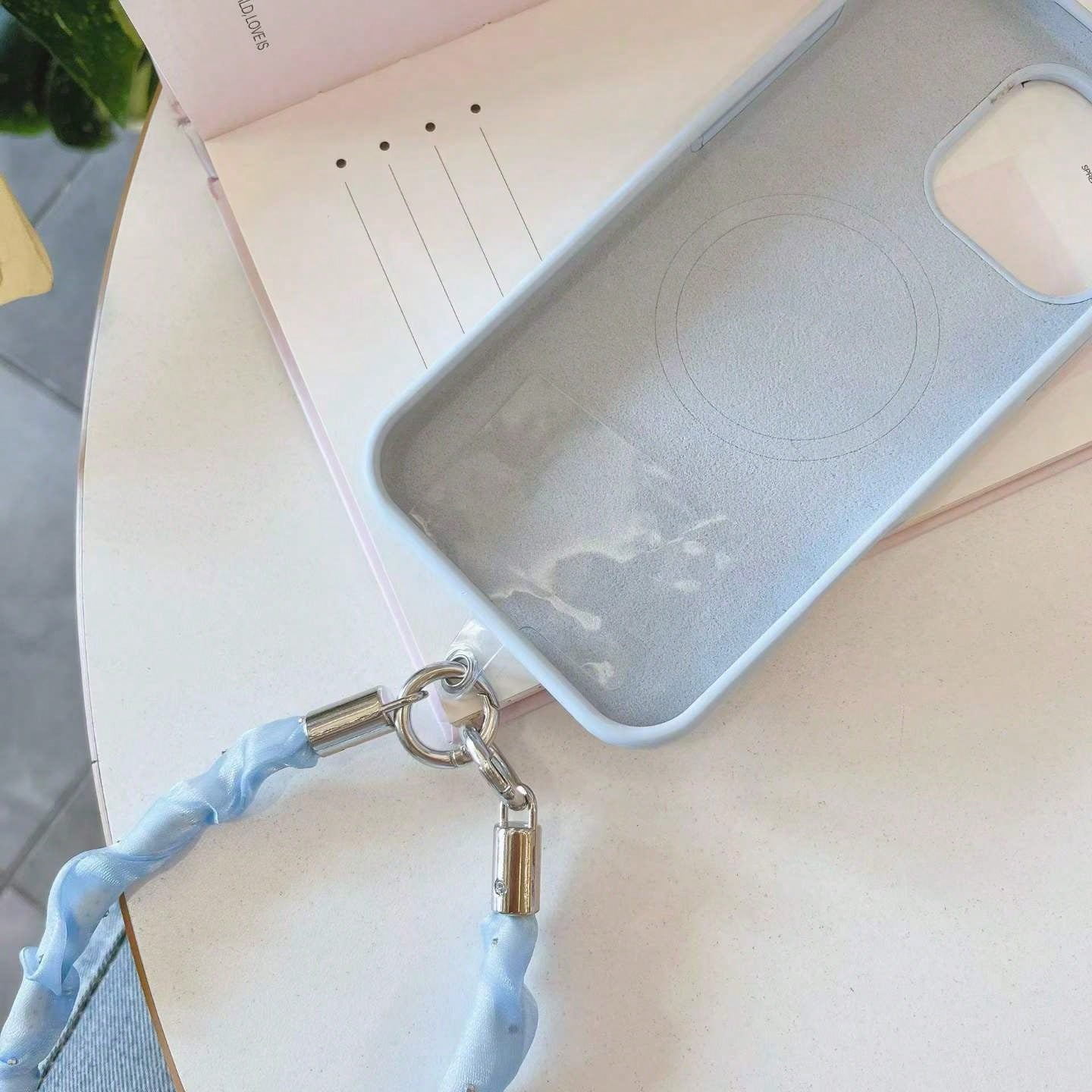 Cute Satin Ruched Phone Wrist Strap, Rhinestone Decor Soft Fabric Phone Lanyard With Connector Tab, Elegant Portable Phone Charm For Women Girls, Multicolor Options
