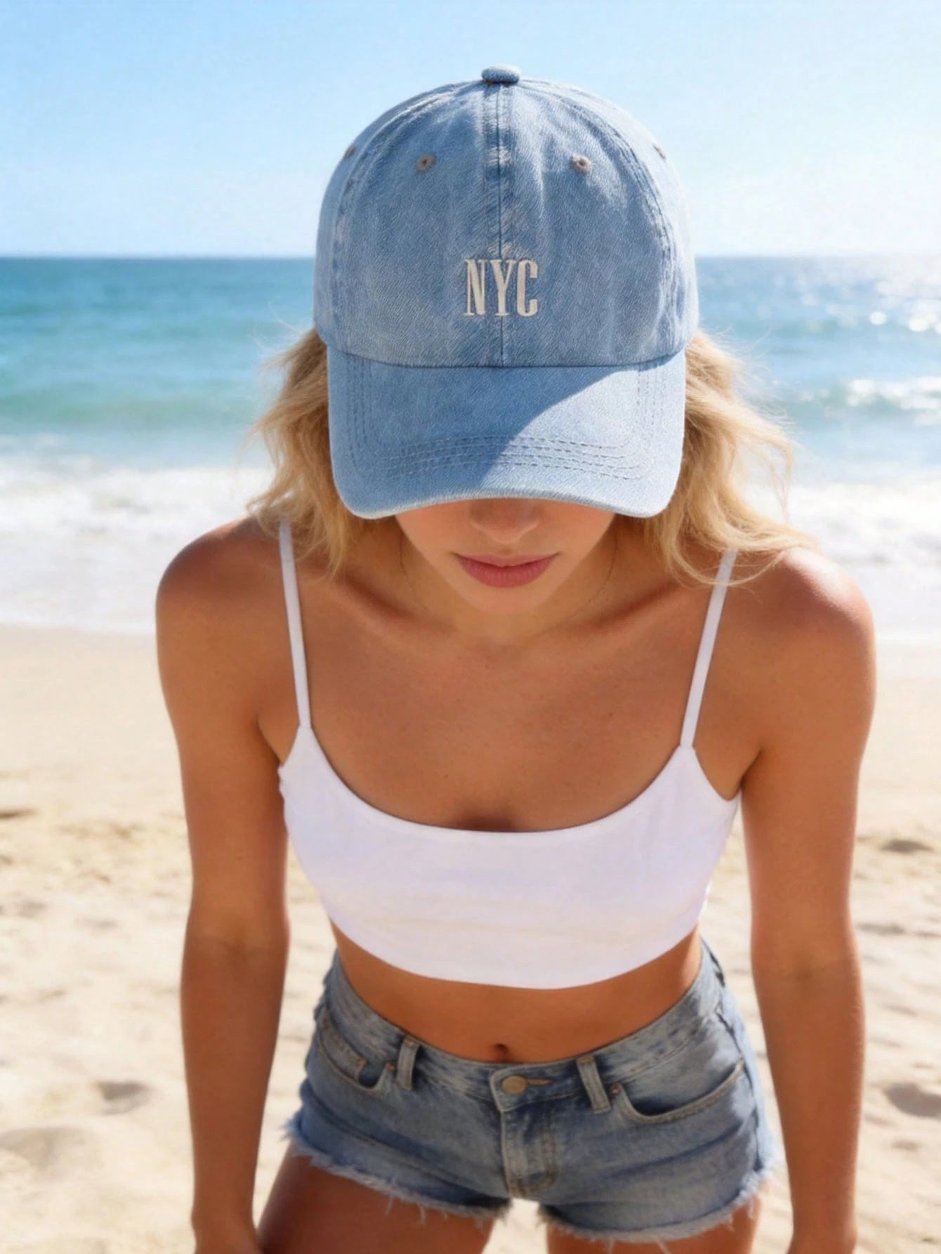 DAZY 1pc New York Embroidered Baseball Cap- Unisex, Adjustable Breathable Snapback, Retro New York Street Style Hat