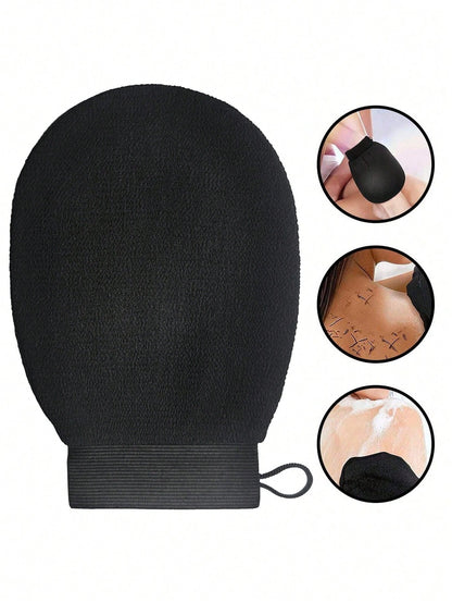 Deep Exfoliating Glove Mitt For Smooth And Radiant Skin, 1pc Body Wash Cleaner Scrubber Gloves For Bath And Shower, Gentle And Effective Korean Body Exfoliator Sponge Loofah Dead Skin And Dirt Remover