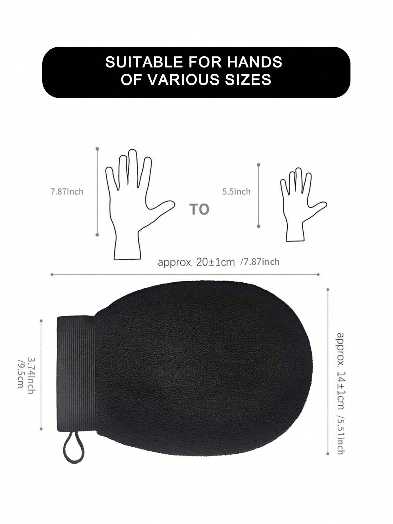 Deep Exfoliating Glove Mitt For Smooth And Radiant Skin, 1pc Body Wash Cleaner Scrubber Gloves For Bath And Shower, Gentle And Effective Korean Body Exfoliator Sponge Loofah Dead Skin And Dirt Remover