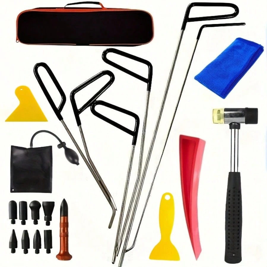 Dent Removal Tools Paintless Dent Repair Rods, Dent Removal Rods Tools Kit For Hail Damage, Door Dings And Car Dents