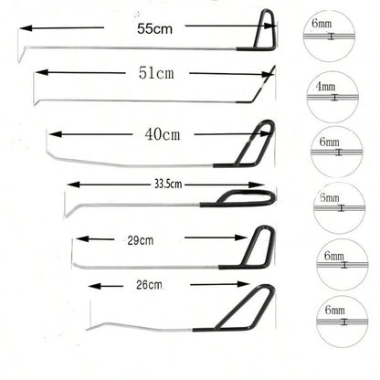 Dent Removal Tools Paintless Dent Repair Rods, Dent Removal Rods Tools Kit For Hail Damage, Door Dings And Car Dents