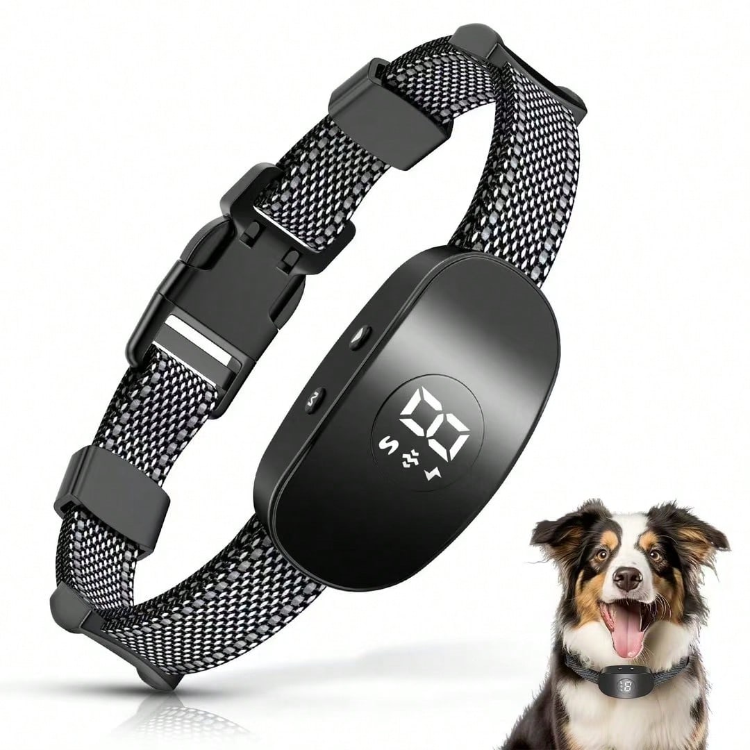 Dog Bark Collar, Bark Collar For Large Medium Small Dogs,Smart Bark Collar,Rechargeable Anti Barking Training Collar With 8 Adjustable Sensitivity,Anti Dog Barking Training Collar, Barking Electric Sh
