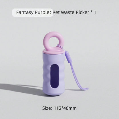 Dog Poop Bag Holder Shell, Portable Pet Waste Bag Dispenser, Hanging Garbage Bag Organizer, Outdoor Walking Accessory For Puppy & Dog