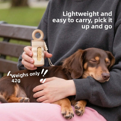 Dog Poop Bag Holder Shell, Portable Pet Waste Bag Dispenser, Hanging Garbage Bag Organizer, Outdoor Walking Accessory For Puppy & Dog