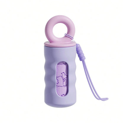 Dog Poop Bag Holder Shell, Portable Pet Waste Bag Dispenser, Hanging Garbage Bag Organizer, Outdoor Walking Accessory For Puppy & Dog