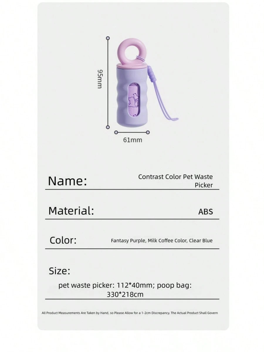 Dog Poop Bag Holder Shell, Portable Pet Waste Bag Dispenser, Hanging Garbage Bag Organizer, Outdoor Walking Accessory For Puppy & Dog