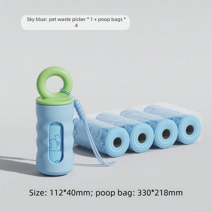 Dog Poop Bag Holder Shell, Portable Pet Waste Bag Dispenser, Hanging Garbage Bag Organizer, Outdoor Walking Accessory For Puppy & Dog