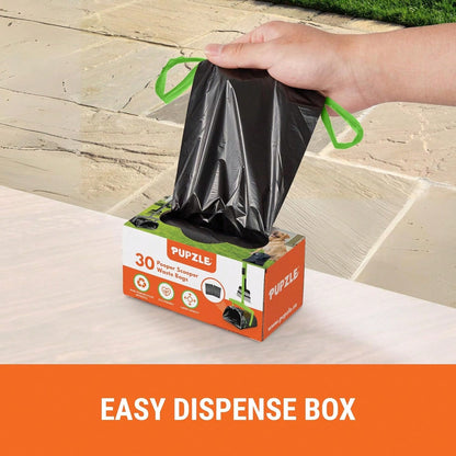 Dog Pooper Scooper With Bag Attachment, 40" Long Handle Pooper Scooper For Large Dogs, Ideal For Yard Cleanup, Large Capacity Swivel Bin & Rake, Lavender Scented Waste Bags (Black)