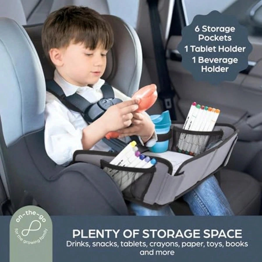 Dreambaby® EZY-Tote Activity Tray For Car Travel Lap Desk Tablet Holder And Snack Tray