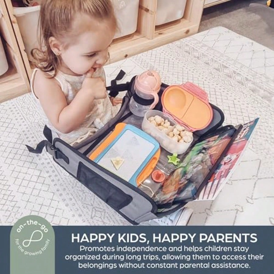 Dreambaby® EZY-Tote Activity Tray For Car Travel Lap Desk Tablet Holder And Snack Tray