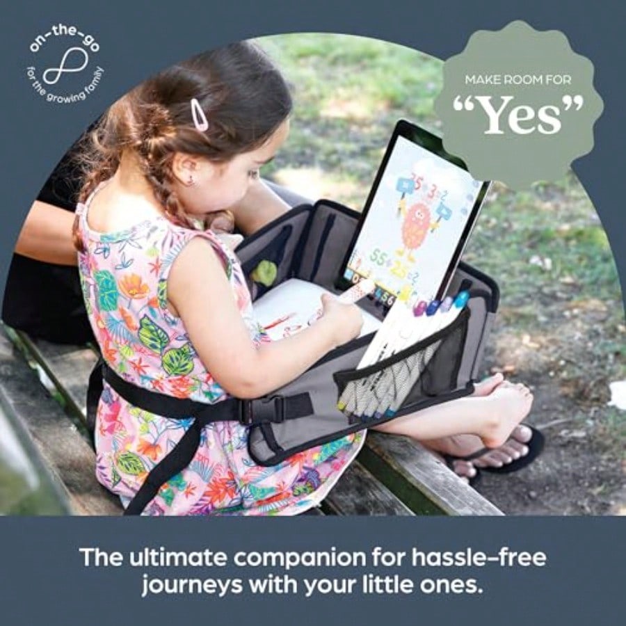 Dreambaby® EZY-Tote Activity Tray For Car Travel Lap Desk Tablet Holder And Snack Tray