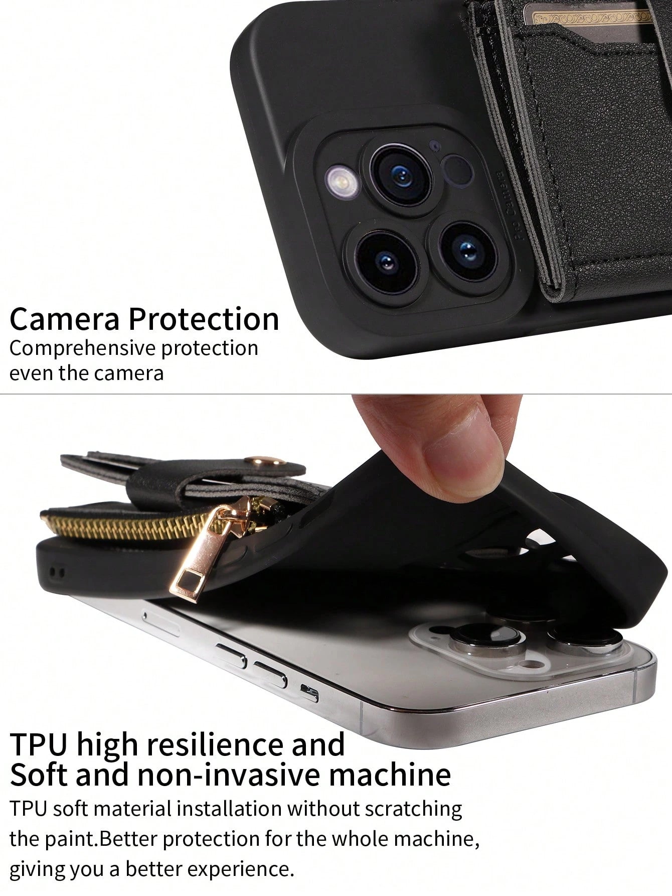 eaacaa Shockproof Lanyard 1pc Crossbody Phone Case With Card Slots, Coin Purse & Mirror Compatible With Apple 17 Pro Max/17 Pro/17/17e/Air/16 Pro Max/16/15/14/13/12/11 Series &/ Phones Birthday Gift