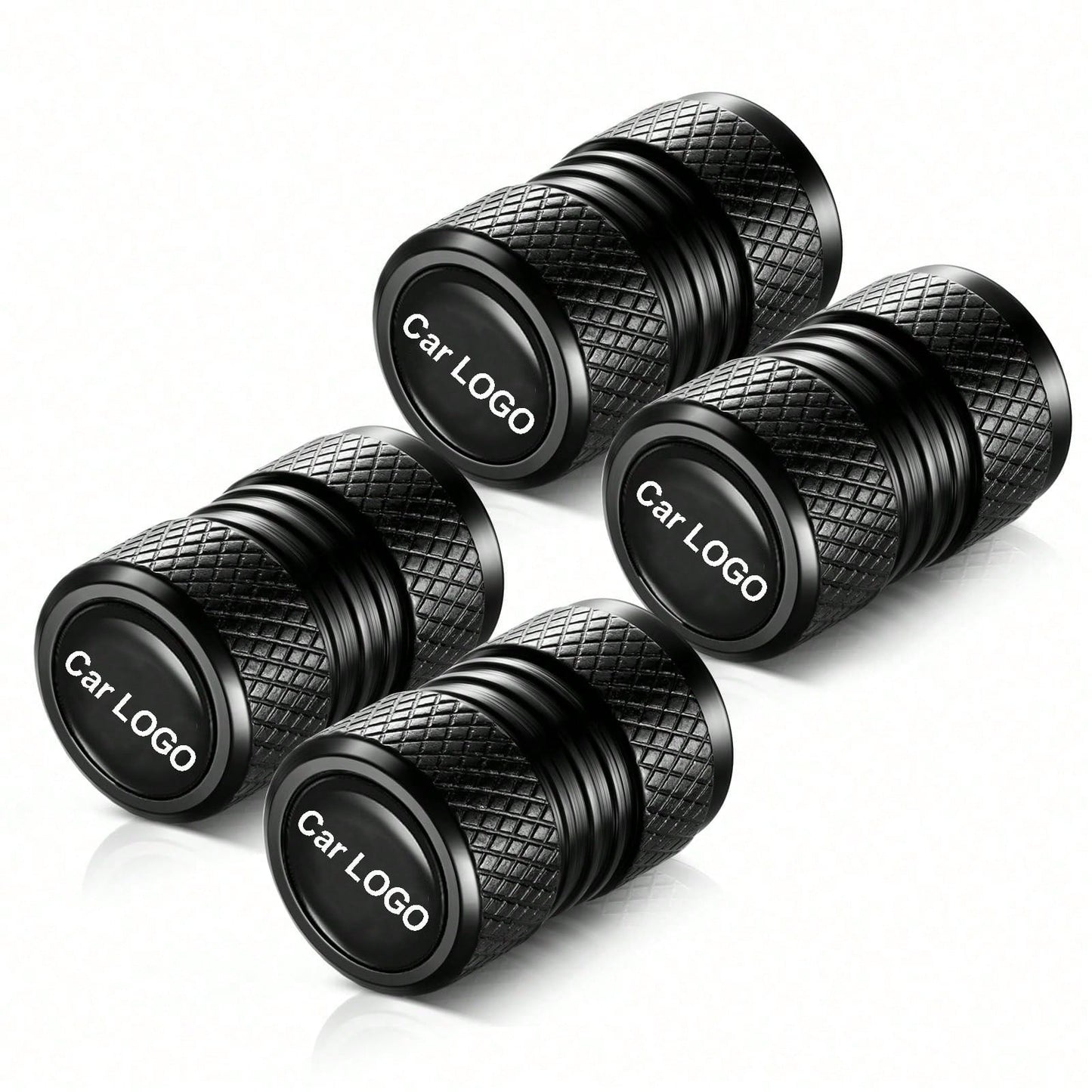 Easypie Selection 4 Pieces Tire Valve Covers, Valve Covers Suitable For Audi, Mercedes-Benz, BWM, Nissan, T Oyota,, Kia, Etc., Alloy Car Tire Covers, Corrosion-Resistant And Leak-Proof Car Accessorie