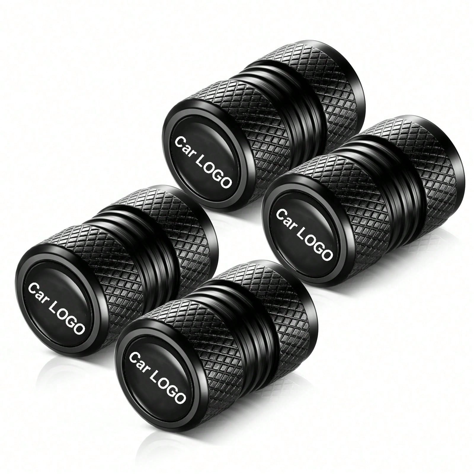 Easypie Selection 4 Pieces Tire Valve Covers, Valve Covers Suitable For Audi, Mercedes-Benz, BWM, Nissan, T Oyota,, Kia, Etc., Alloy Car Tire Covers, Corrosion-Resistant And Leak-Proof Car Accessorie