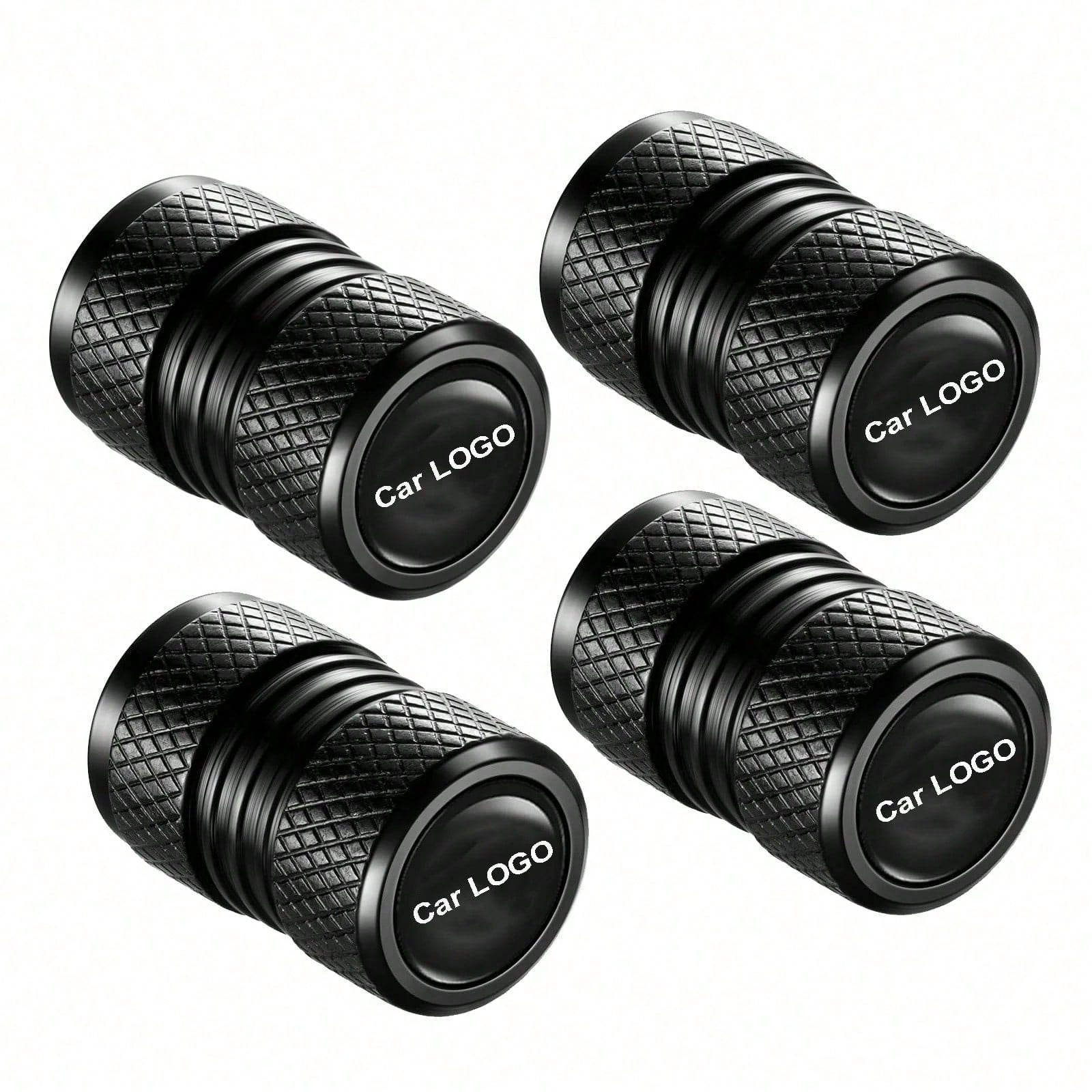 Easypie Selection 4 Pieces Tire Valve Covers, Valve Covers Suitable For Audi, Mercedes-Benz, BWM, Nissan, T Oyota,, Kia, Etc., Alloy Car Tire Covers, Corrosion-Resistant And Leak-Proof Car Accessorie