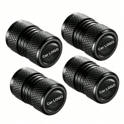 Easypie Selection 4 Pieces Tire Valve Covers, Valve Covers Suitable For Audi, Mercedes-Benz, BWM, Nissan, T Oyota,, Kia, Etc., Alloy Car Tire Covers, Corrosion-Resistant And Leak-Proof Car Accessorie