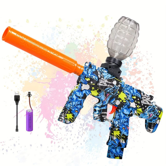 Electric Gel Ball Launcher, High-Speed Automatic Splashing Ball Launcher, Suitable For Outdoor Activities, Shooting Games, Birthdays And Other Occasions. Ideal Gift For Boys And Girls.