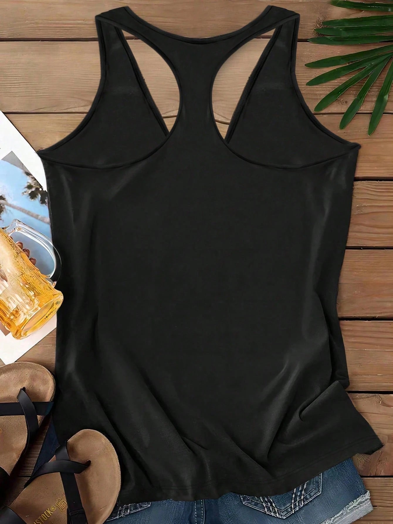 EMERY ROSE Casual Minimalist Cat Silhouette Pastoral Retro Camisole, Suitable For Plus Size Mothers In Summer Back To School,Spring/Vacation