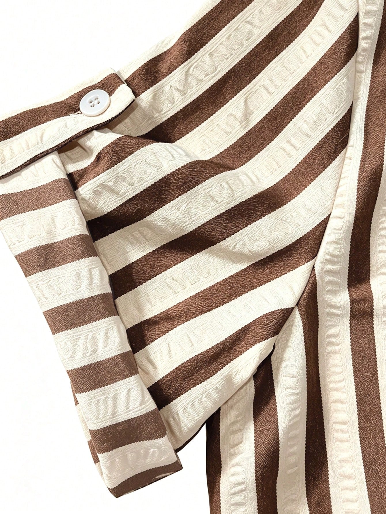 EMERY ROSE New V-Neck Striped Loose Casual Long Button Dress For Women