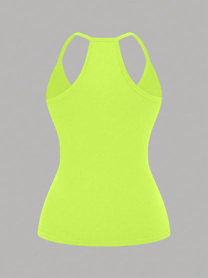EMERY ROSE Plus Size Casual V-Neck Sports 3 Pieces Set Including Tank Top