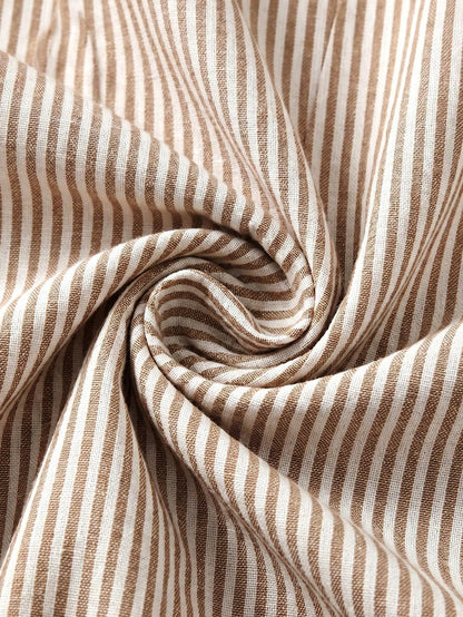 EMERY ROSE Women's Casual Striped Cutout Neck Batwing Sleeve Shirt, Summer