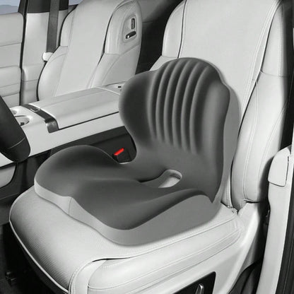 Ergonomic Memory Foam Seat Cushion With Lumbar & Back Support, Relieves Back Pain, Reduces Pressure, Ideal For Office Chairs, Stools, And Car Seats, Perfect Gift For Parents & Friends