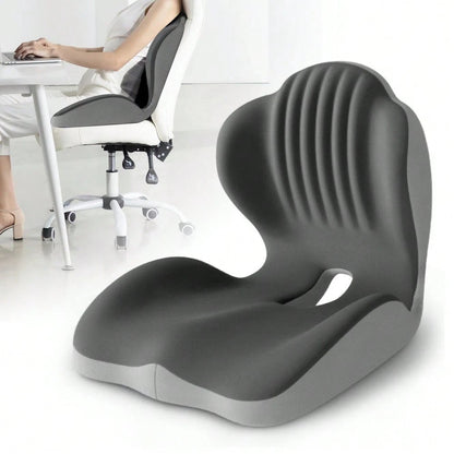 Ergonomic Memory Foam Seat Cushion With Lumbar & Back Support, Relieves Back Pain, Reduces Pressure, Ideal For Office Chairs, Stools, And Car Seats, Perfect Gift For Parents & Friends
